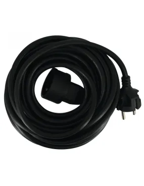 Prolongateur cable souple noir h05 vv-f 3g 1,5 mm² 10 -