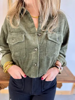Sur-chemise Pauline  Kaki